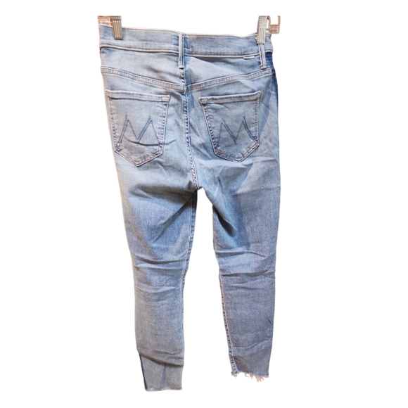 Mother The Stunner Zip Ankle Jeans In Light Kitty Racer - Picture 3 of 6